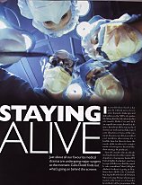 Staying Alive article page 1